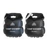 Portable Solar Camp Shower, 5 Gallon/20L Collapsiblely Water Container, Black