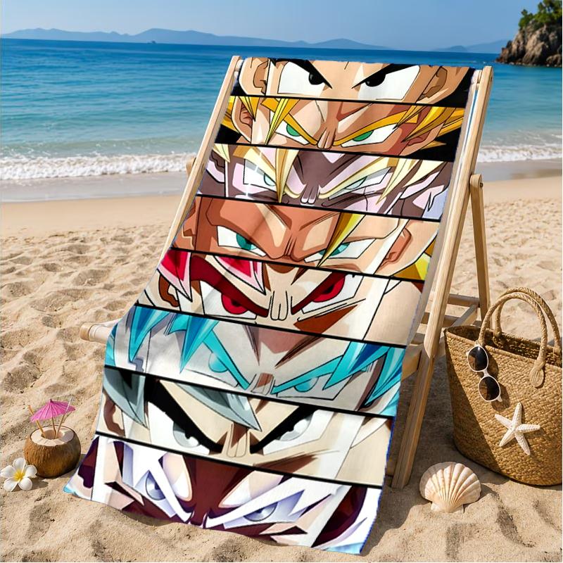 Goku Anime Beach Towel, Microfiber Beach Towel, Perfect For Pool, Beach, Travel, Home Decor Beach Party Fan Gifts