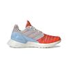 Adidas Rapidarun Knit El C BP Mesh Non-Slip Shock Absorption Low-Top Running Shoes Kids Sneakers Blue Red White G27308