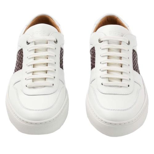 Boss Mens Mirage Leather Tennis Trainers