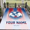 Custom Text Printed Rug Crystal Palace Non Slip Floor Carpet For Home Room Decor