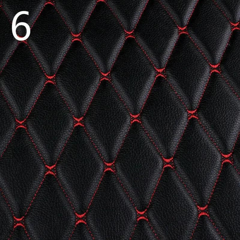 100x158cm Faux Leather Fabric Foam Quilted Padded for Car Interior Seat Cover Sofa Cushion Wear Resistant DIY