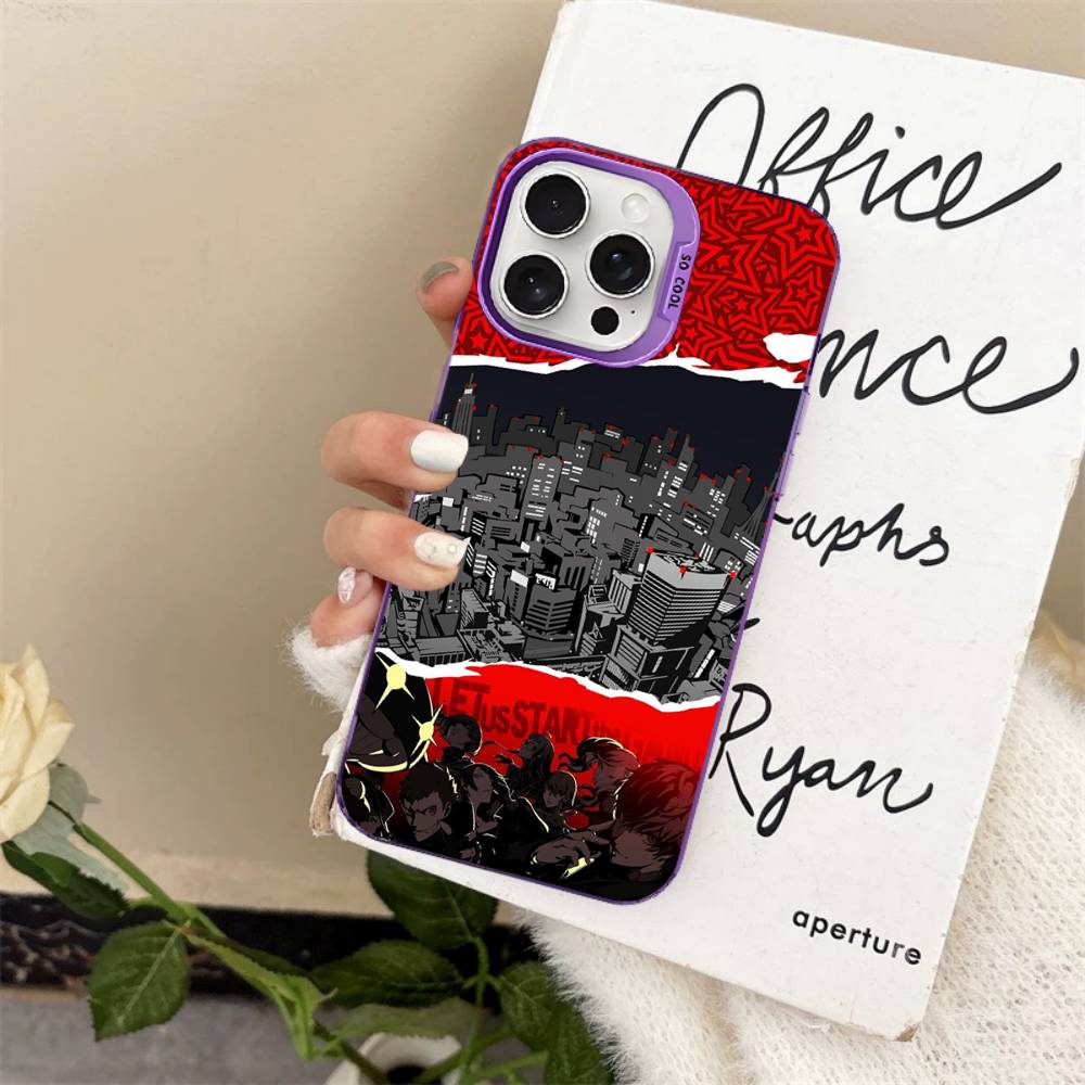 

Persona 5 Colorful Phone Case For iPhone 17 16 15 14 13 12 11 Pro Max Plus Matte Cover iPhone 11