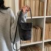Simple Y2K Denim Crossbody Bag Large Capacity Solid Color Canvas Bag Retro Handbag Jeans Messenger Bag Women&Men