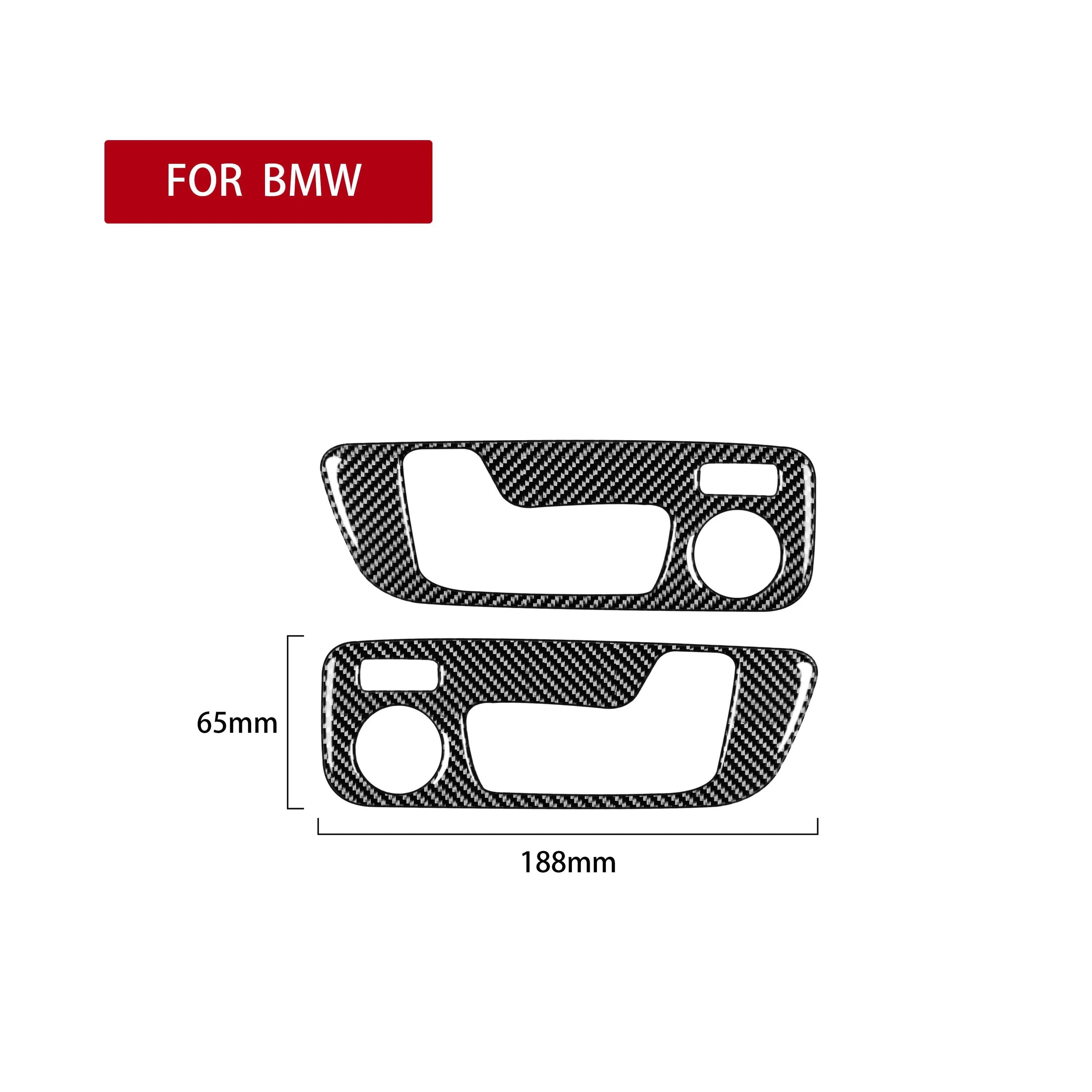 

2 шт., дверная ручка, декоративная накладка, наклейка из углеродного волокна для BMW G01 G02 G08 2018-X3 X4 серии, автоаксессуары style A