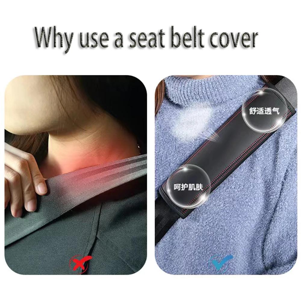 1Pcs Car Seat Belt  Safety Belt Cover Car Styling Protect Shoulder Pads Case For BYD Atto 3 Act 3 Tang F3 E6 Dmi Yuan plus ev f0