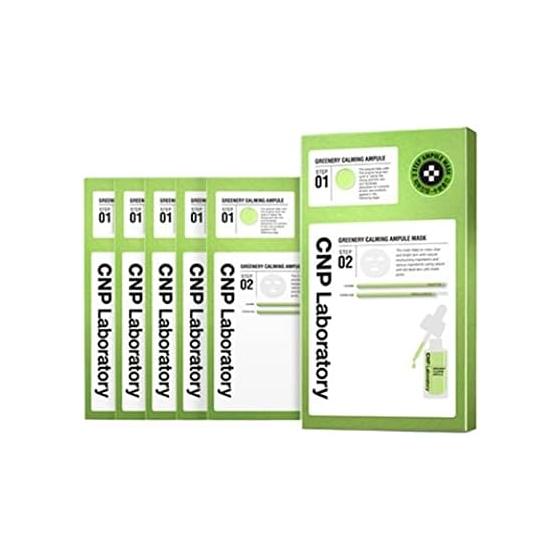 CNP (CNP) Маска для лица Cica Маска для лица Специальный уход Сыворотка CICA Cica Увлажняющая Успокаивающая для проблемной кожи CNP Laboratory Корейская косметика Набор из 5 штук