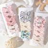 6Pcs/Set Sweet Bowknot Baby Hair Clips Grid Flower Dot Cotton Fabric Barrettes Girls Headwear Princess Kids Hair Accessories
