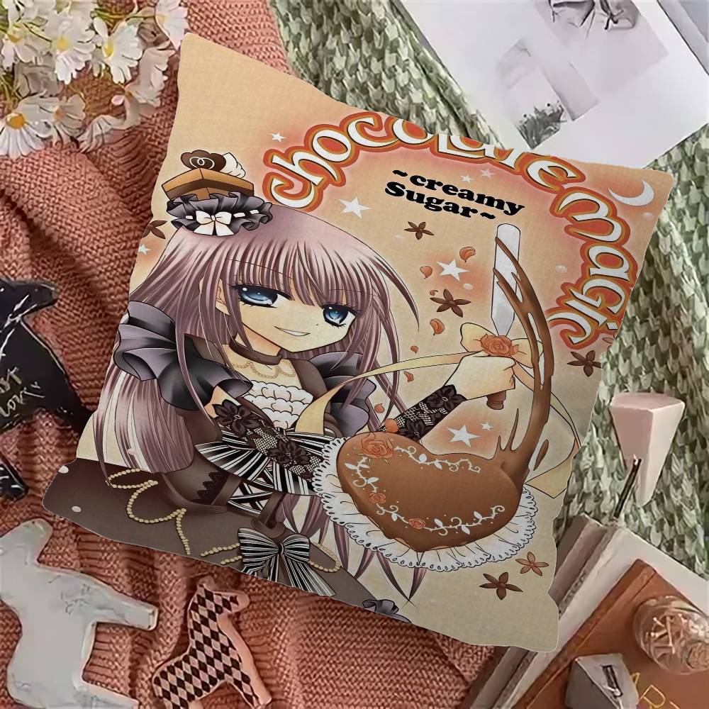 

T-The M-Magic of C-Chocolate Cushion Cover Pillowcase Upholstery Sofa Throw Pillow Home Decor Pillowcas 12x12Inch