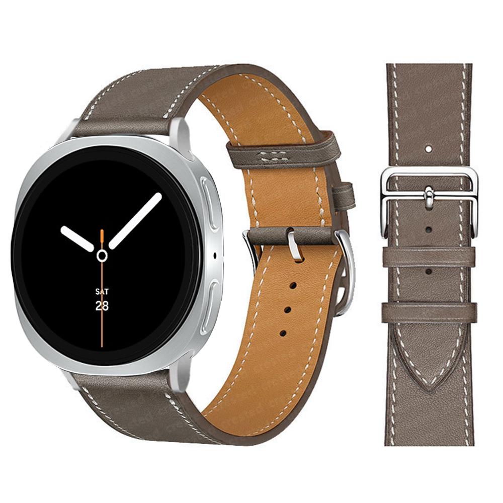 Exquisite leather band For Samsung Galaxy Watch 8 strap 40mm 44mm metal buckle Bracelet correa Galaxy Watch 8 classic 46mm bands