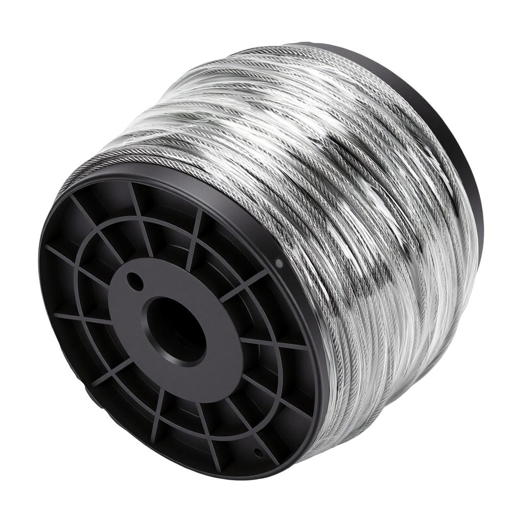Wire Rope Kit 100m 2mm PVC Coated 304 Stainless Steel Wire Rope Cable with Turnbuckles for Climbing Plants Hanging
