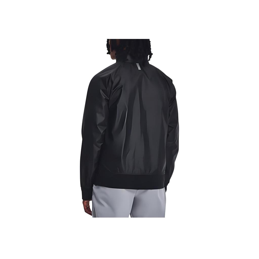 Under Armour Lancering Solide Ritssluiting Kraag Jas Heren Jassen Zwart 1380868-001