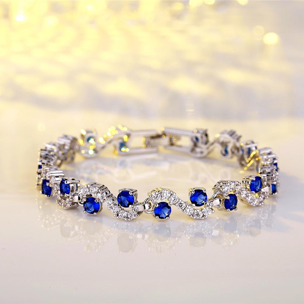 Náramek z drahokamů pro ženy Luxusní Módní Vysoce kvalitní Elegantní Personalizovaný Nádherný Náramek Šperk