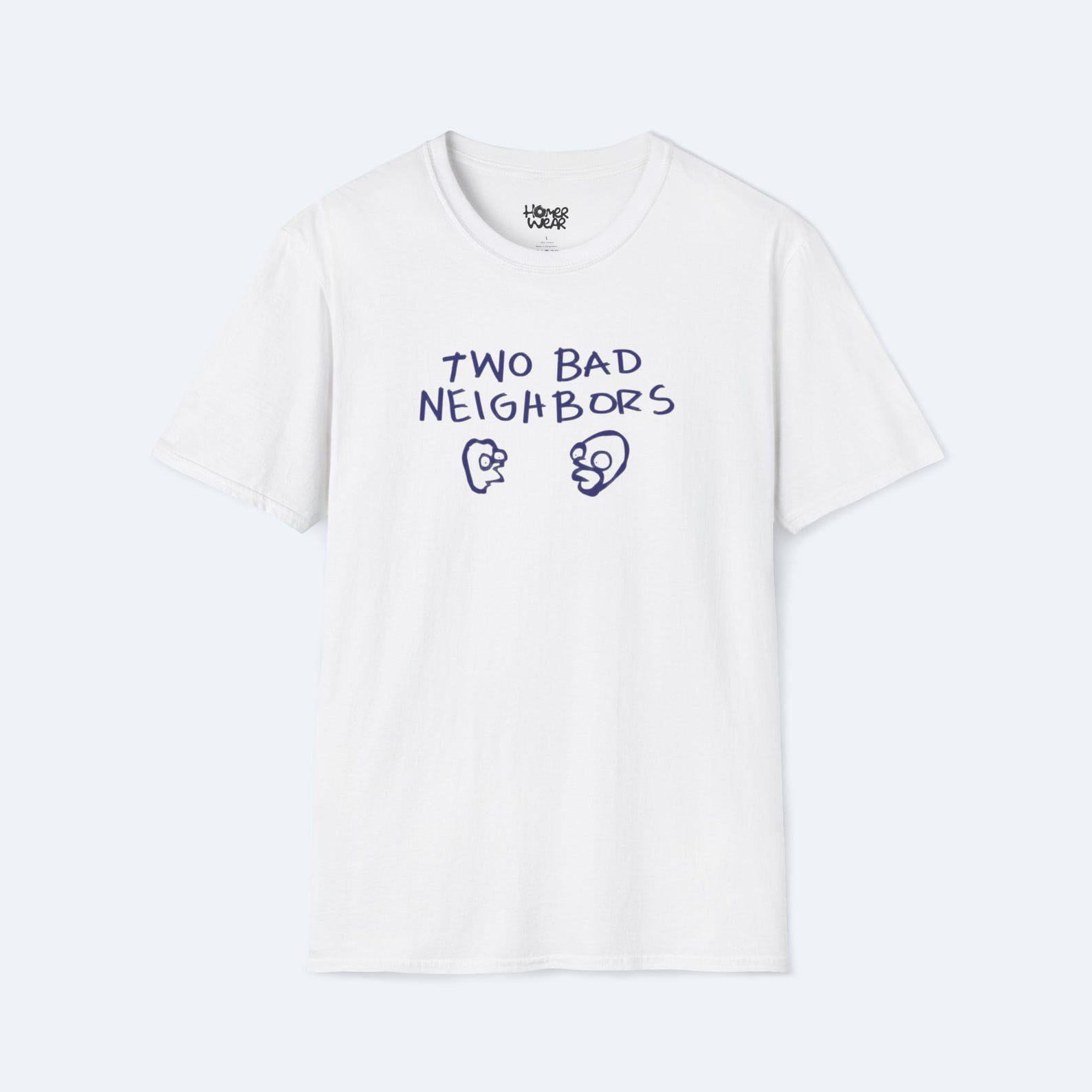 Two Bad Neighbors T-Shirt Simpsons Tee George Bush Homer Shirt Funny Political Cartoon Graphic Retro TV Meme Gift Idea Unisex Fan Top 3XL