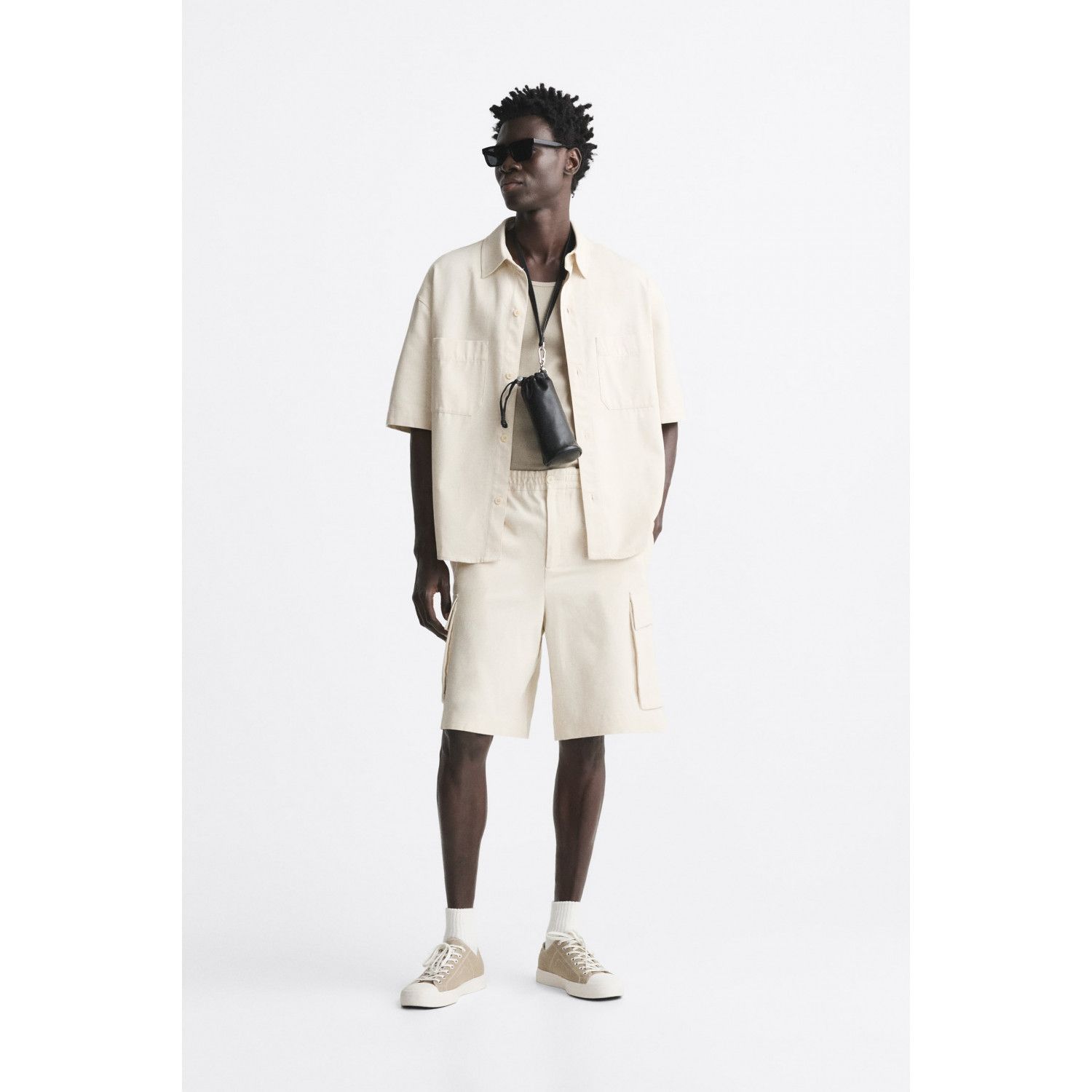 

COTTON - LINEN OVERSHIRT