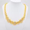Dubai Vintage Style Crystal Necklace For Women Charm Earrings Bracelets Rings For Women Banquet Wedding Jewelry Party Gift