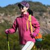 Spring Autumn Windproof Waterproof Running Jacket Women Hooded Detachable Sports Coat Windbreaker Outdoor