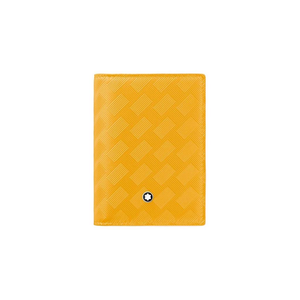Montblanc Style 3.0 Series 4 Card Slot Grain Leather Card Holder Unisex Card Holder Warm-Yellow 198077