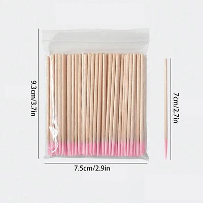 100 Stuks Wegwerp Wimperborsteltjes Wattenstaafje Microborstel Wimperextension Tools Individuele Wimpers Verwijdergereedschap Applicators