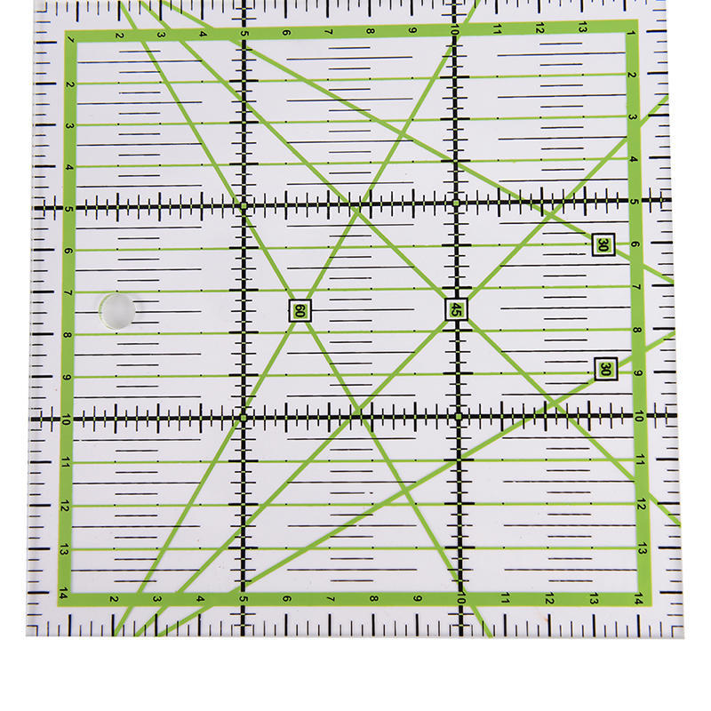 15*15Cm Transparent Quilting Sewing Patchwork Ruler Cutting Tool Tailor Diy