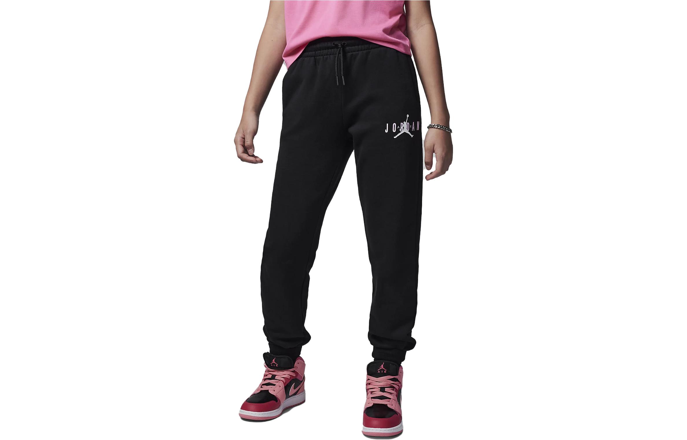 Kids Jordan Knitted Sweatpants Black FD9268-010 S
