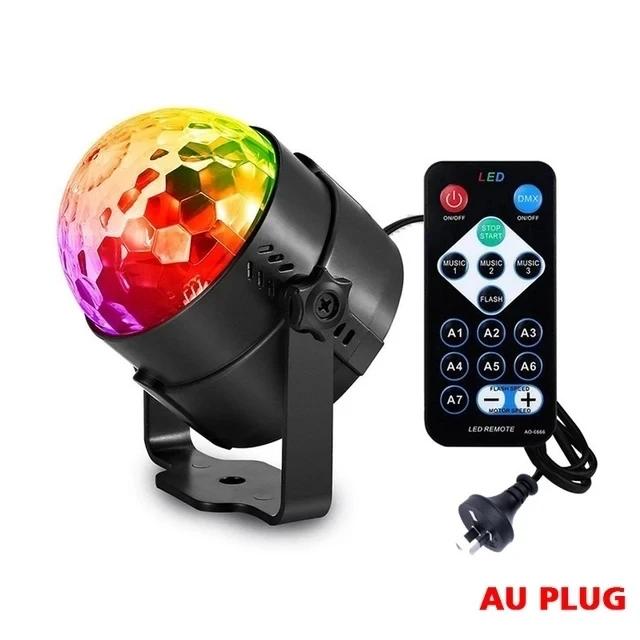 LED Remote Control Mini Magic Ball RGB Crystal Magic Ball Lamp Dance Table Lamp KTV Stage Lamp Flash Bar Atmosphere Light