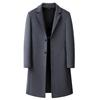 High-Quality Wool Coat for Men - Non-Iron, Casual Winter Trench with Suit Collar