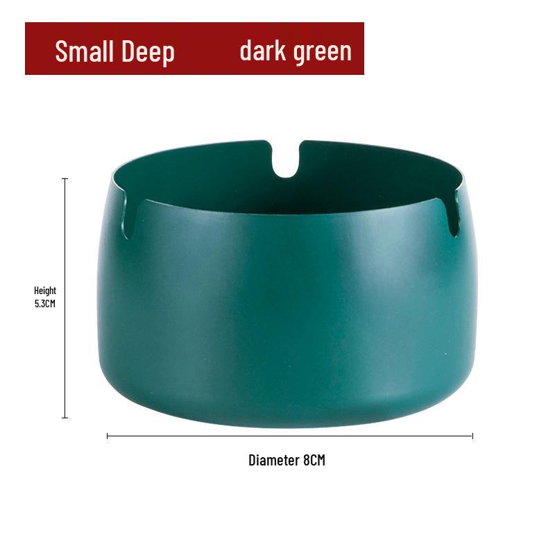 Customized Windproof Stainless Steel Ashtray with Engraved Silk Flower for Bars, Cafes, and Living Rooms