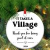 It Takes a Village, Thank You Gift, Child Care Worker Gift, Thank You for Being a Part of Ours, Helper Gift, Ceramic Keepsake