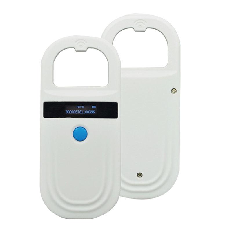 128/256 Records Portable Animal Clip Scanner Pet Microchip Display Screen Scanner Animal Handheld Reader for Animal Management