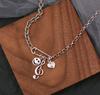 Love Pendant Thai Silver Sweater Hip Hop Cross Necklace Women'S Premium Long Sweater Chain Accessories