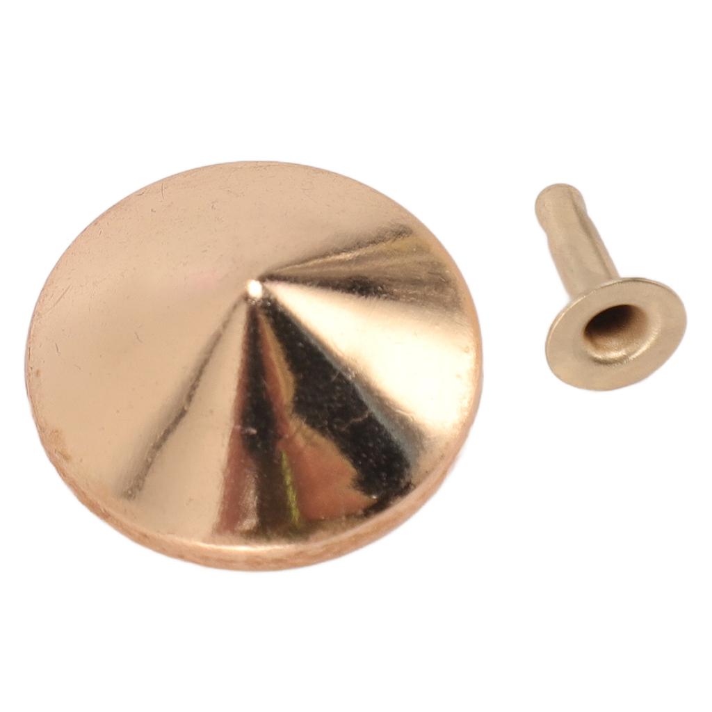 100 Sets Pilznägel Nieten 25mm DIY Verchromte Eisen Kegelspikes und Nieten Pilzkopf Nieten für Reparaturen