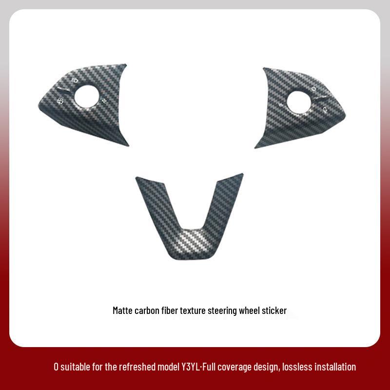Protective Stickers for Tesla Model Y/3/YL Steering Wheel Buttons - Interior Upgrade