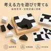 SF 2-color logic puzzle game black white 5 levels difficulty 80 questions educational toy brain training seniors