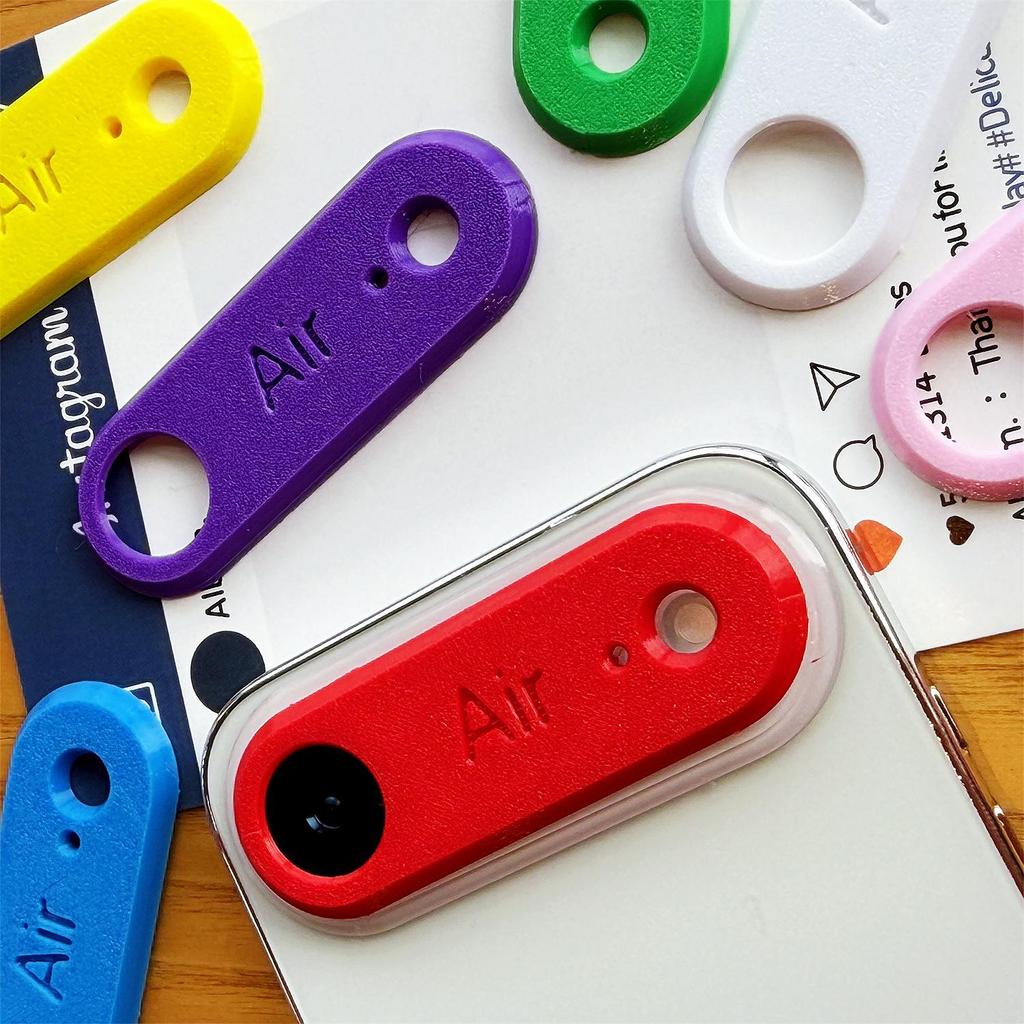 Flush-Mounted Mirror Cover with Skin-Feel Back Sticker for iPhone Air - Colorful Invisible Fit with 17 Air Lens Protection