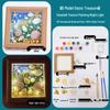 Kit Pittura con Cornice Texturizzata a Conchiglie 3D da Spiaggia - Ornamento Creativo e Regalo di Capodanno