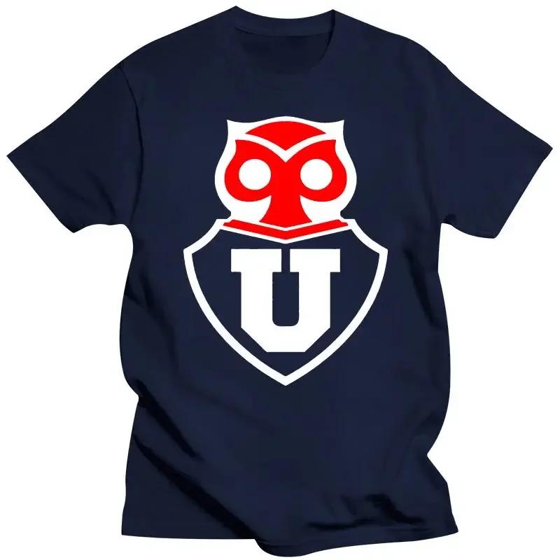 Universidad De Chile Santiago Futbol Soccerite Camiseta T Shirt La U Classic Cotton Men Round Collar Mens Clothing Man Clothing