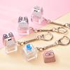 Cute Cat Dog Pendant Stress-Relief Fidget Keychain Mechanical Keyboard Keychain Dog-Themed Clicker Fidget For Backpack Study
