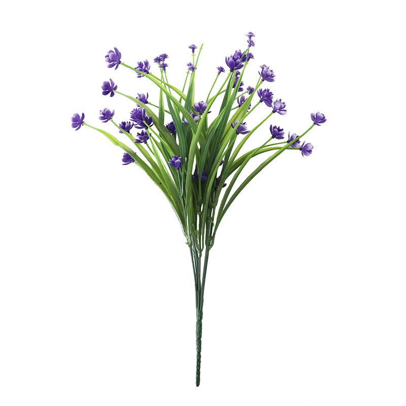 Plastic Small Camellia, Simulated Fake Flower Daffodils, Ornament Props, Potted Flower Arrangement 7 Seven Prickly Spring Grass