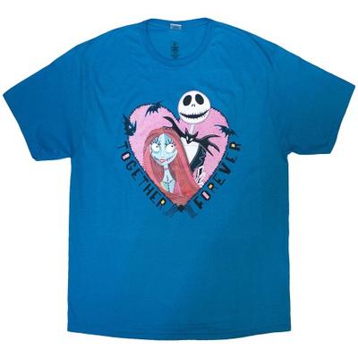Nightmare Before Christmas Unisex Erwachsenen Zusammen für immer Jack und Sally T-Shirt