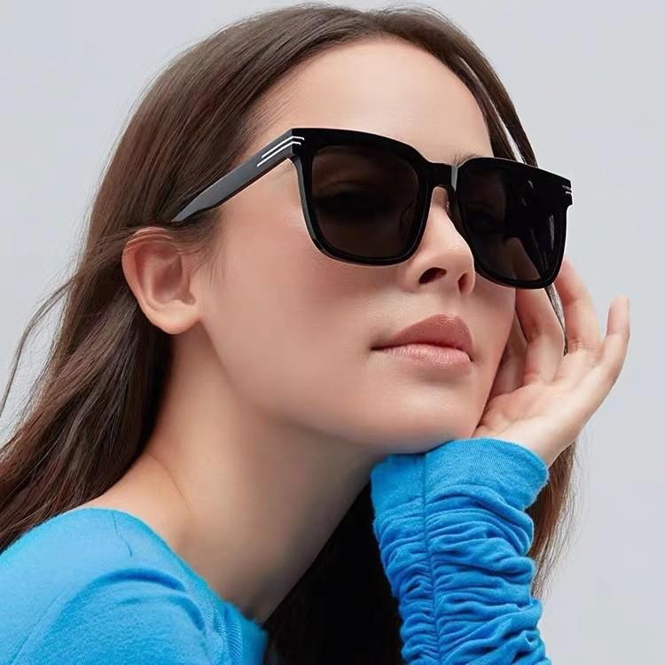 Round Face, Large Frame, Advanced Sense Uv Protection, Square Sunshade Sunglasses For Women, Tide Polarized Light, Sunglasses For Men