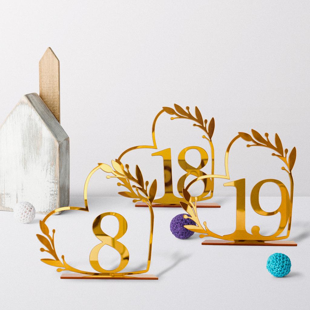 DIY Acrylic Numbers Wedding Table Numbers Mirror Table Numbers