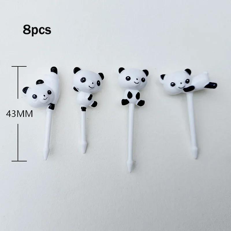 Bee Flower Fruit Fork Children Toothpick Food Prod Leaves Plastic Decoration Lunch Box Accessory Small Salad Tiny Mini Cake