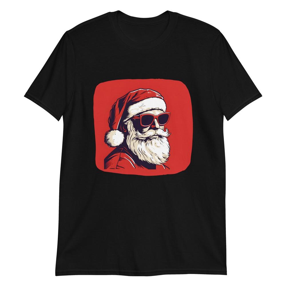 

Cool Santa Wears Red Sunglasses T-Shirt XL