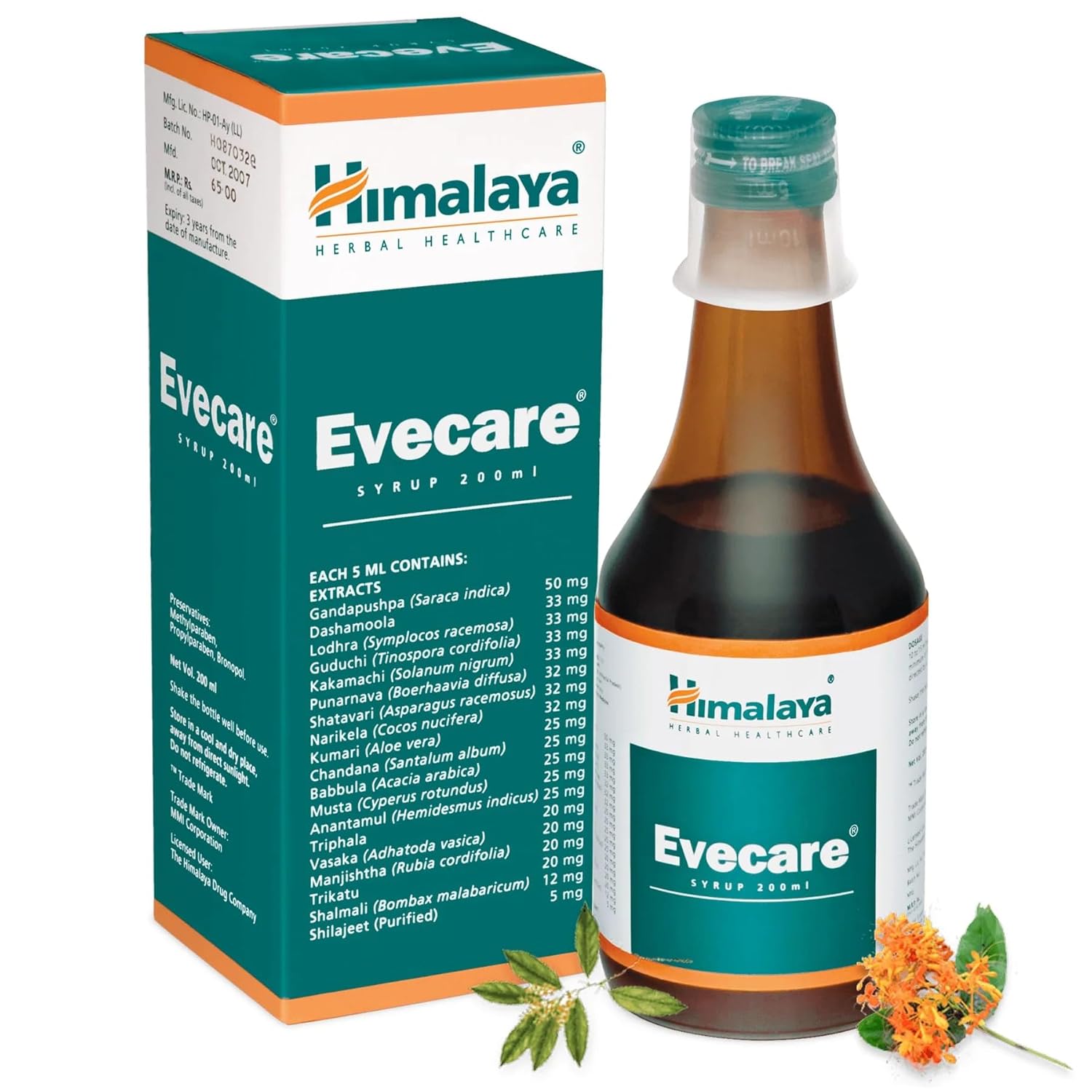 

Himalaya Evecare Syrup 200ml Women s Wellness Support Natural Herbal Health Aid