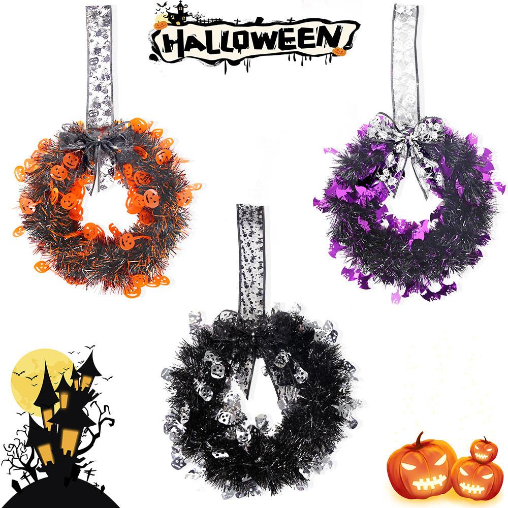 Halloween Festive Garland With Bats Pumpkins And Skull Designs For Settings Party