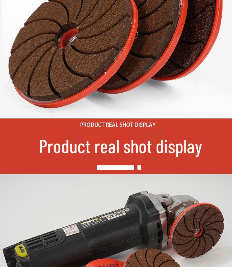 Ettstykke Marmorstein Flis Polering & Avgrading Slipeskive for Vinkelsliper