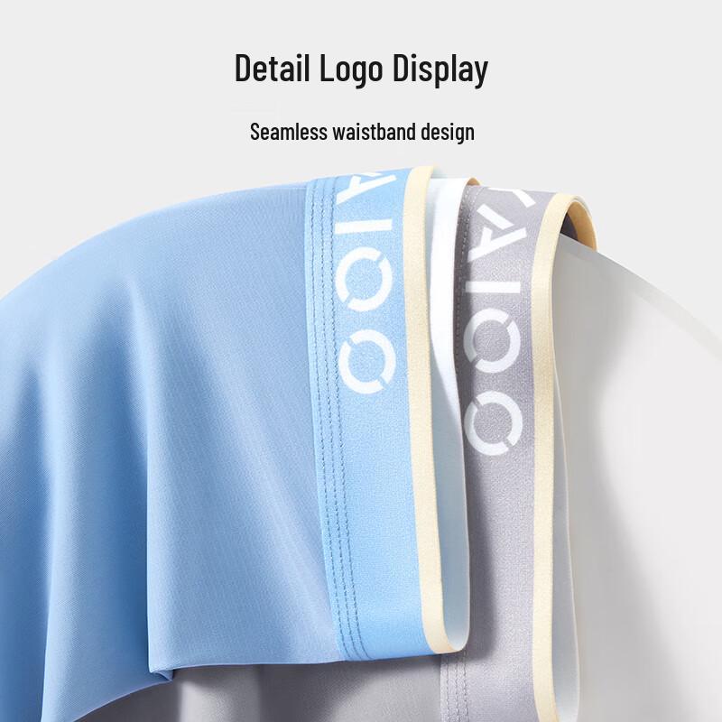 Yalu Men's Plus Size Ice Silk Antibacterial Boxer Briefs