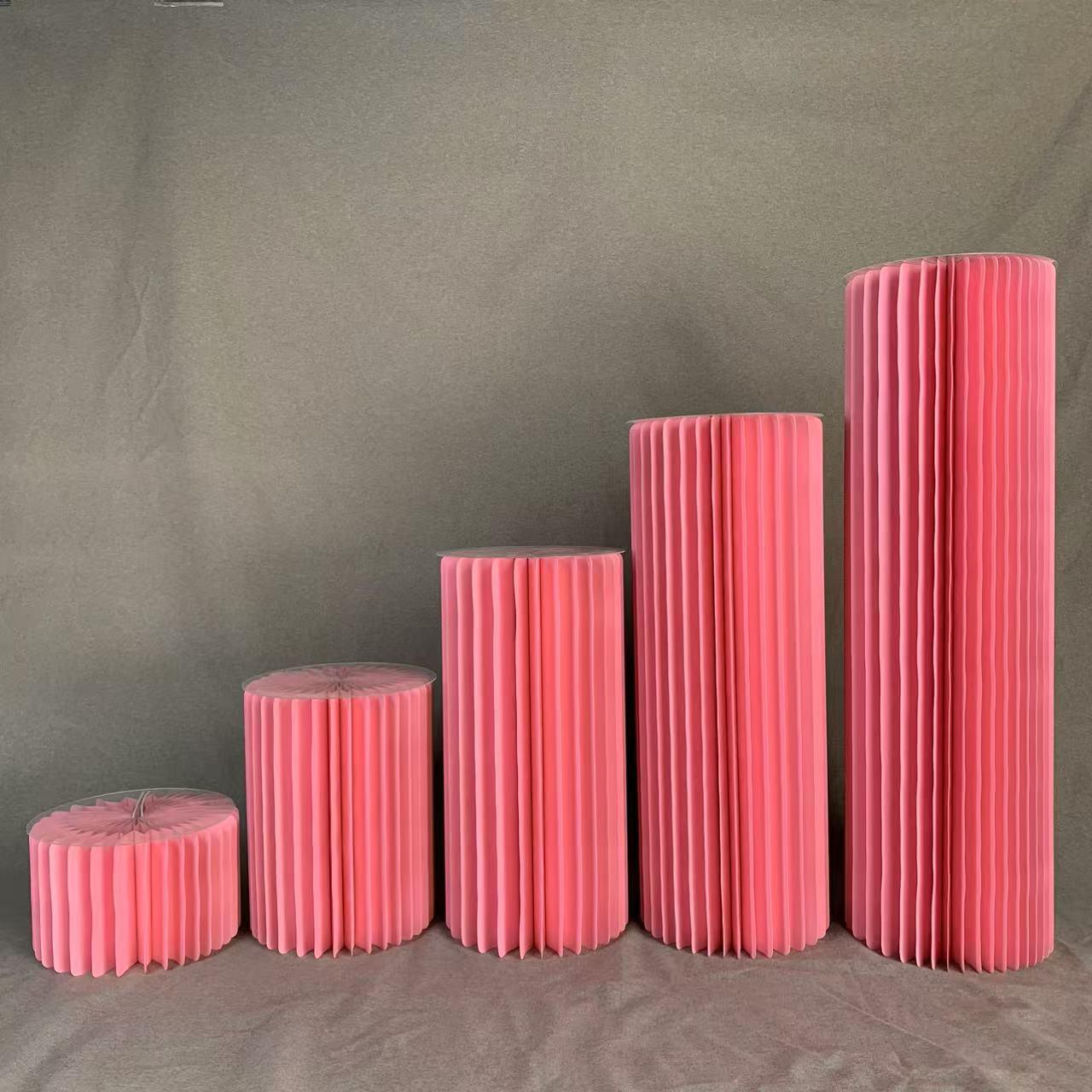 Honeycomb Display Stand: Portable Table & Balloon Party Decoration 5-piece set
