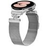 Watch Band For Samsung Galaxy Watch 5/Watch 5 Pro/Watch 5 Active/Watch4 Silver Milanese Stainless Steel Strap with D-Shape Quick Release Connector